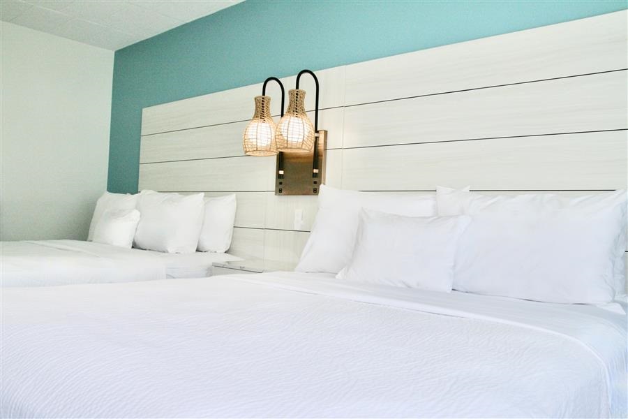 Light-filled guest room at Hotel Cabana